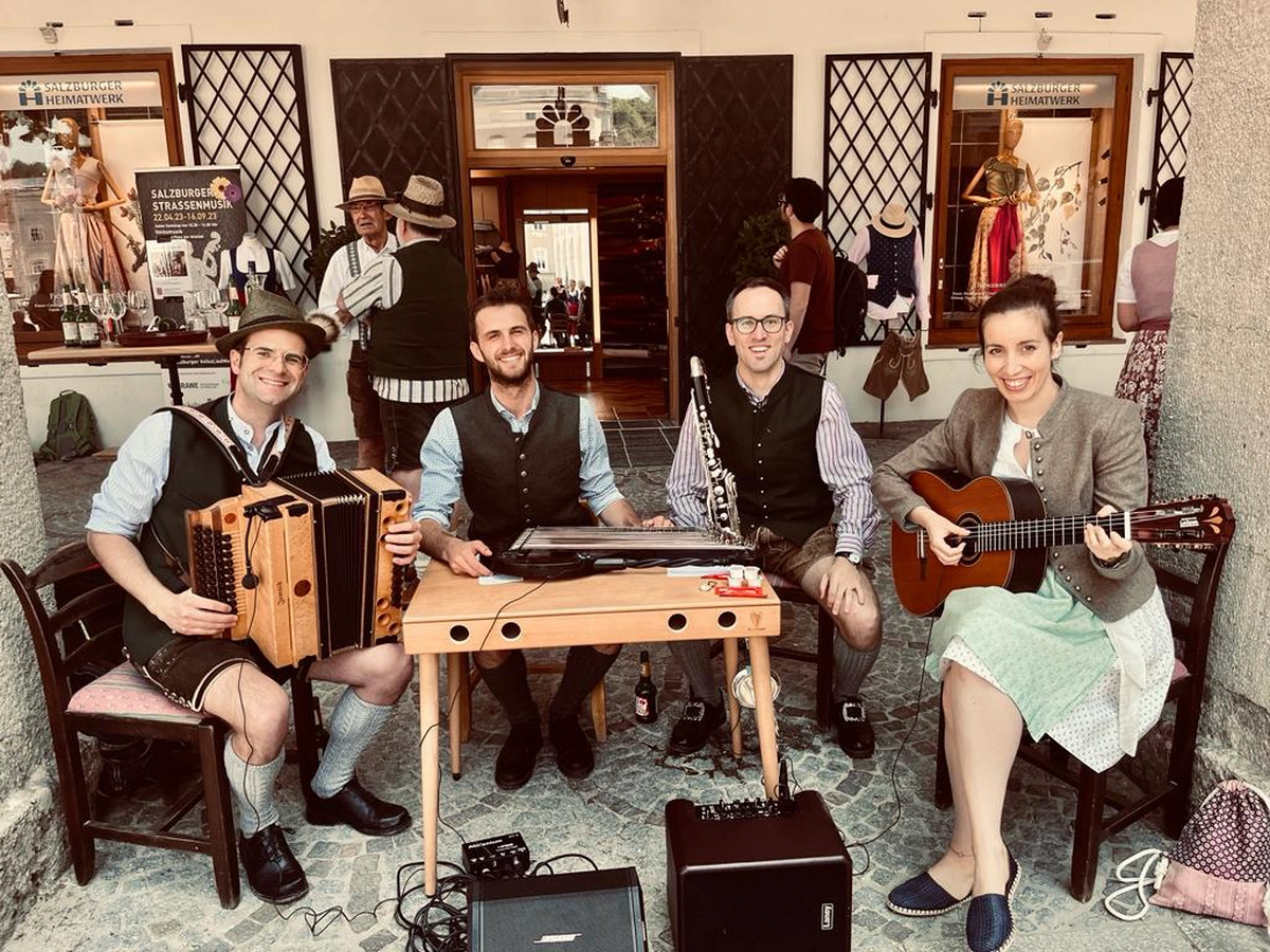 Unterwegs als Salzburger Straßenmusikanten 2024
